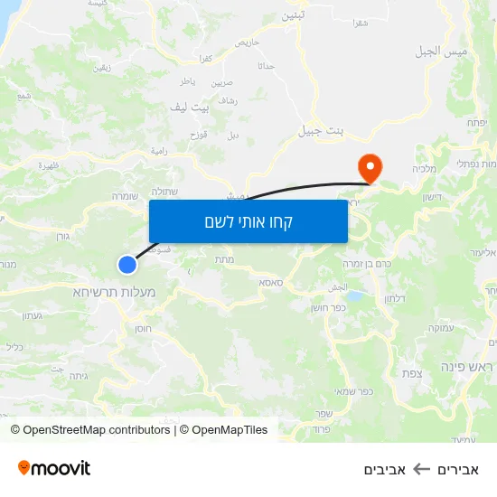 מפת אבירים לאביבים