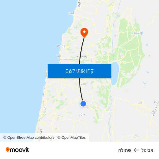 מפת אביטל לשתולה