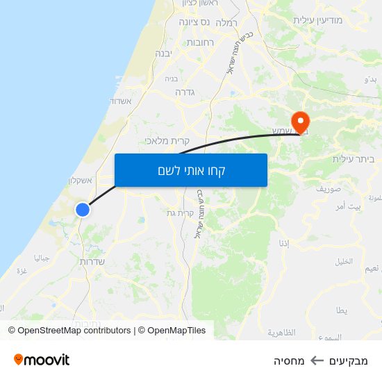 מפת מבקיעים למחסיה