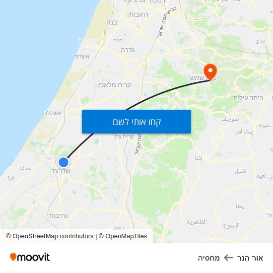 מפת אור הנר למחסיה