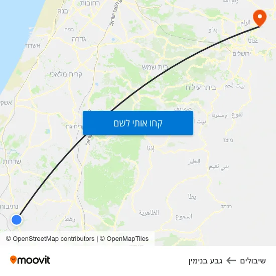 מפת שיבולים לגבע בנימין