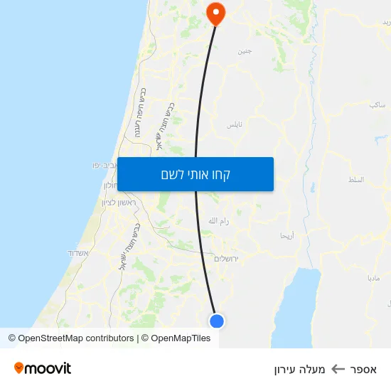 מפת אספר למעלה עירון