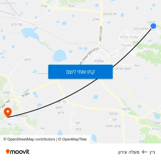 מפת ניין למעלה עירון