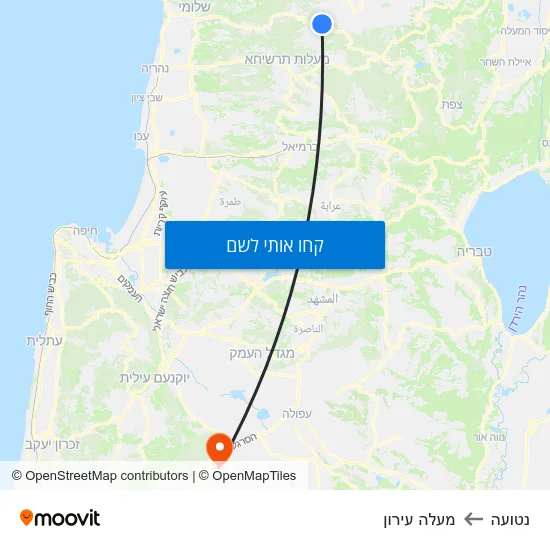 מפת נטועה למעלה עירון