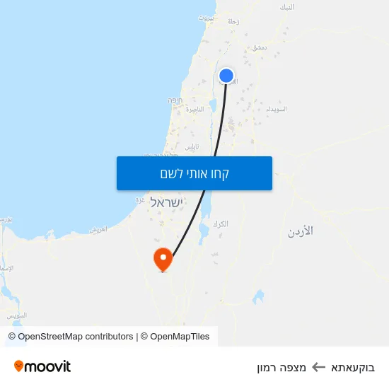 מפת בוקעאתא למצפה רמון