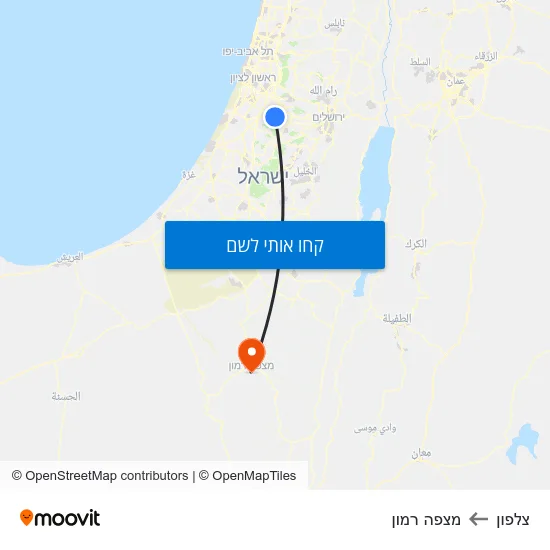 מפת צלפון למצפה רמון