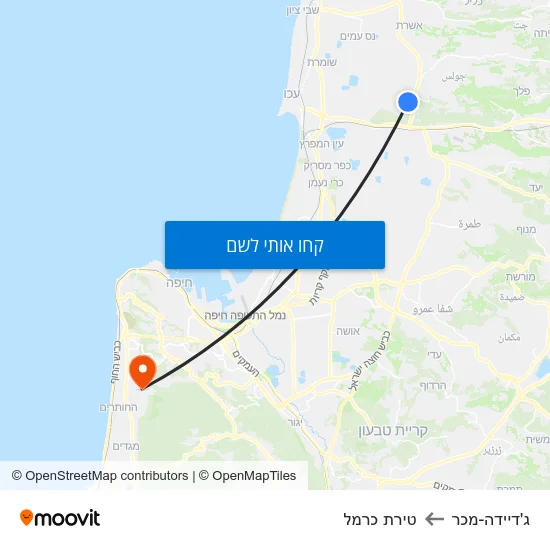 מפת ג'דיידה-מכר לטירת כרמל