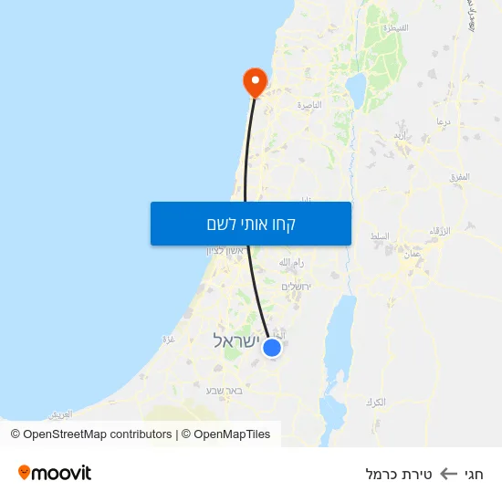 מפת חגי לטירת כרמל