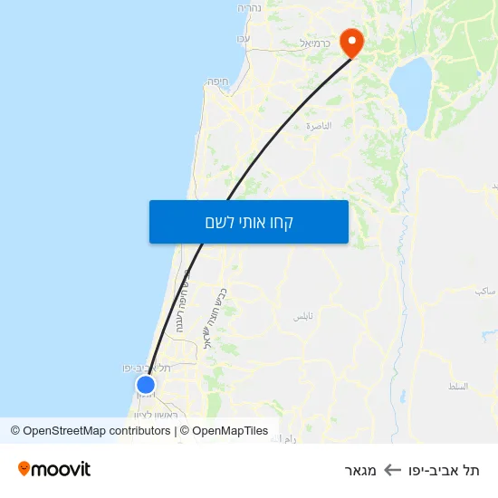 מפת תל אביב-יפו למגאר
