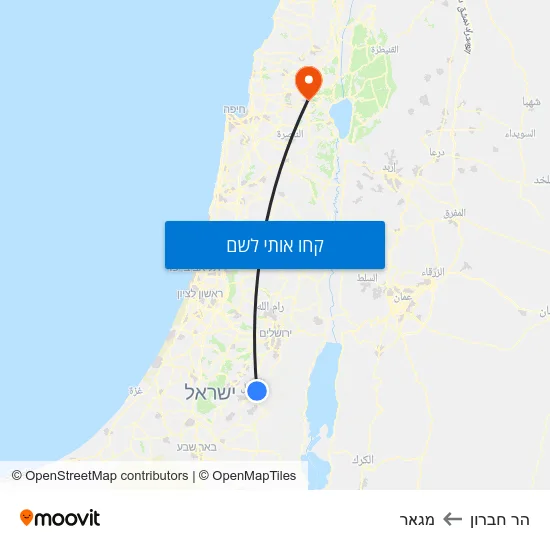 מפת הר חברון למגאר