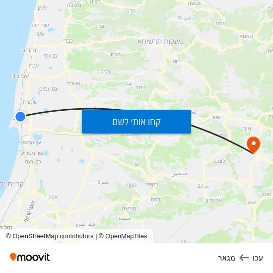 מפת עכו למגאר