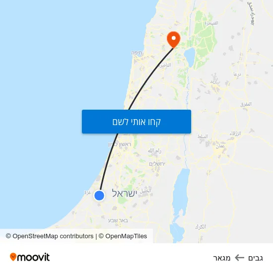 מפת גבים למגאר