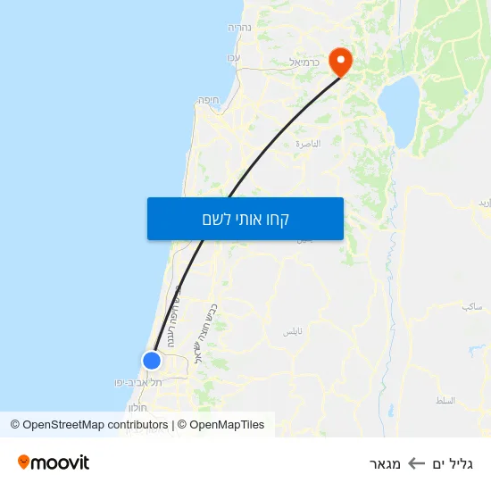 מפת גליל ים למגאר