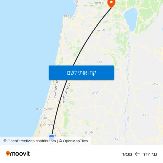 מפת גני הדר למגאר