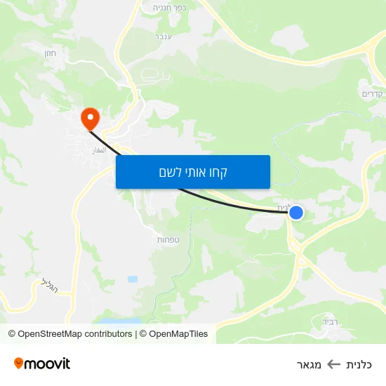 מפת כלנית למגאר
