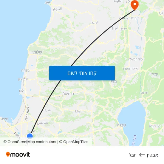 מפת אבטין ליובל