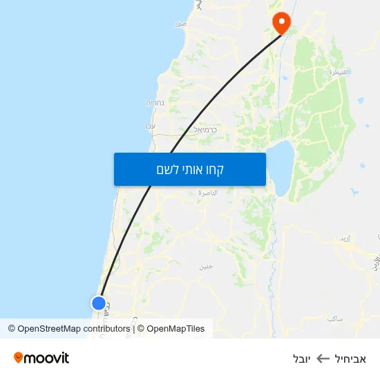 מפת אביחיל ליובל