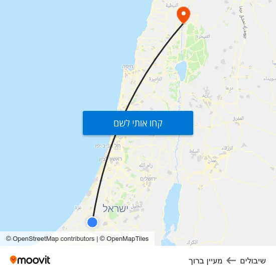 מפת שיבולים למעיין ברוך