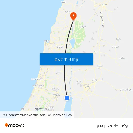 מפת קליה למעיין ברוך