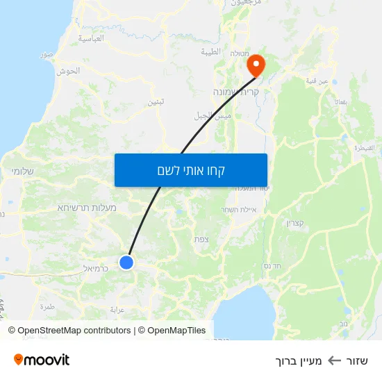 מפת שזור למעיין ברוך