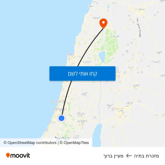 מפת מזכרת בתיה למעיין ברוך