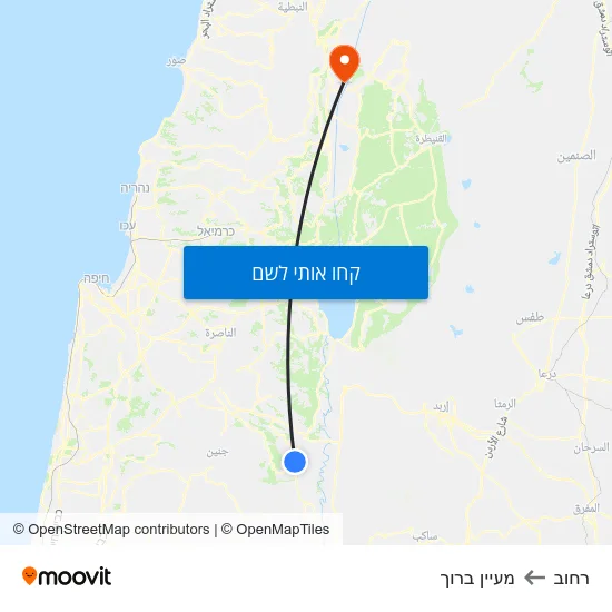 מפת רחוב למעיין ברוך