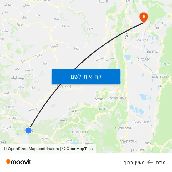מפת מתת למעיין ברוך