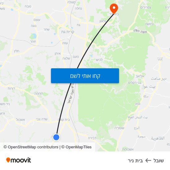 מפת שובל לבית ניר