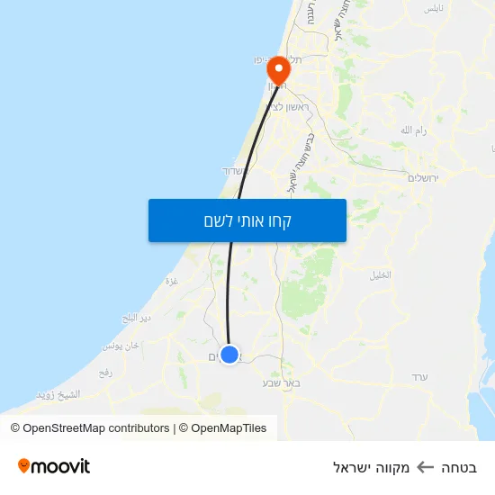 מפת בטחה למקווה ישראל