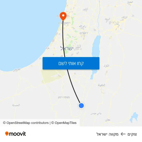 מפת צוקים למקווה ישראל