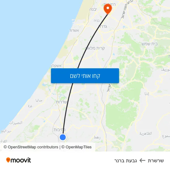 מפת שרשרת לגבעת ברנר