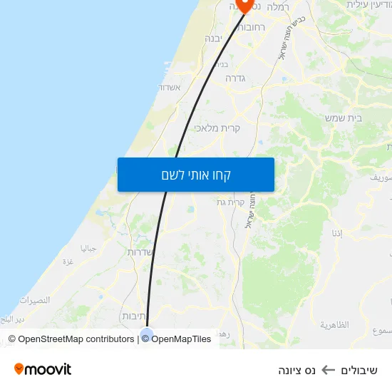 מפת שיבולים לנס ציונה