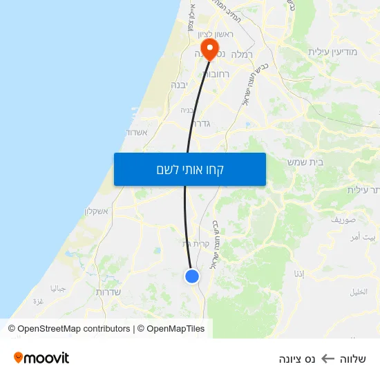 מפת שלווה לנס ציונה