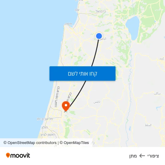 מפת ציפורי למתן