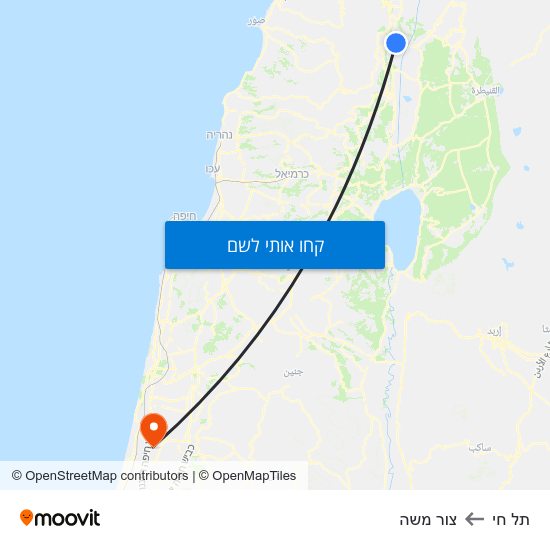 מפת תל חי לצור משה