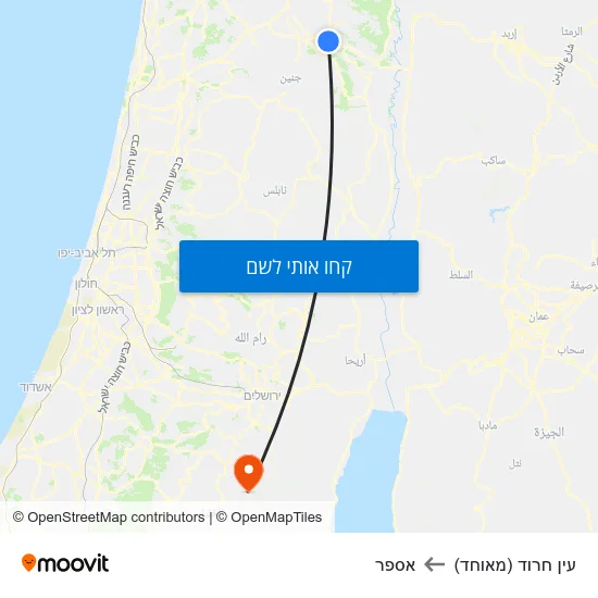 מפת עין חרוד (מאוחד) לאספר