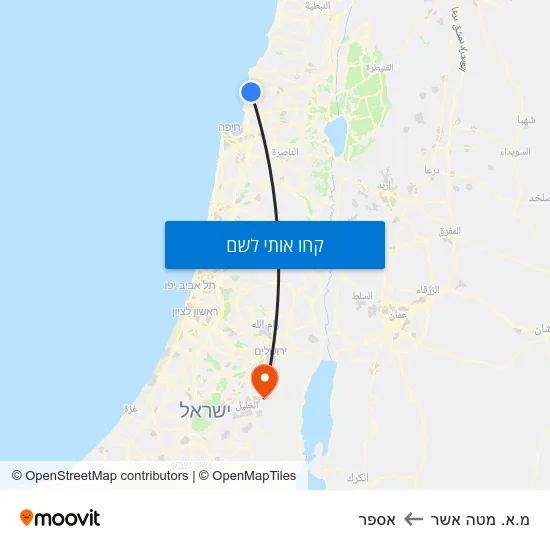 מפת מ.א. מטה אשר לאספר