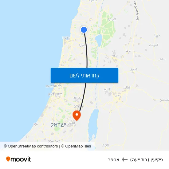 מפת פקיעין (בוקייעה) לאספר