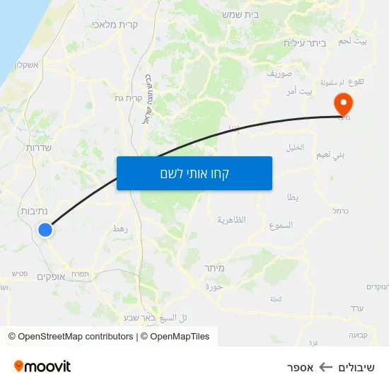 מפת שיבולים לאספר