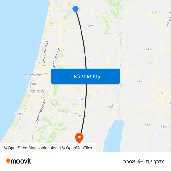 מפת מדרך עוז לאספר