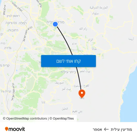 מפת מודיעין עילית לאספר