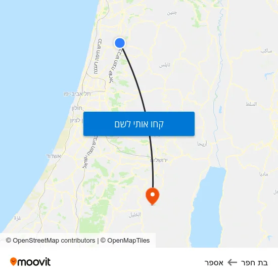 מפת בת חפר לאספר