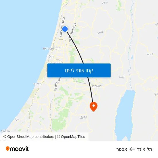 מפת תל מונד לאספר