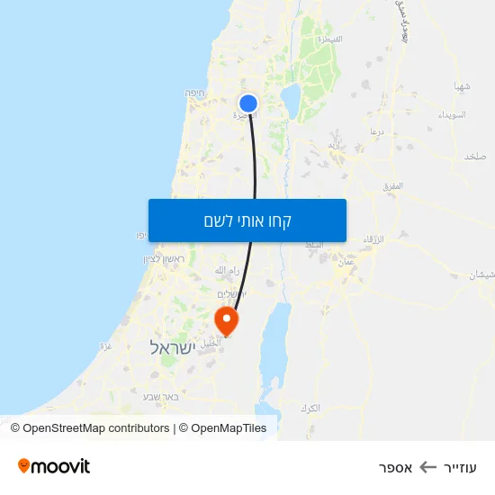 מפת עוזייר לאספר