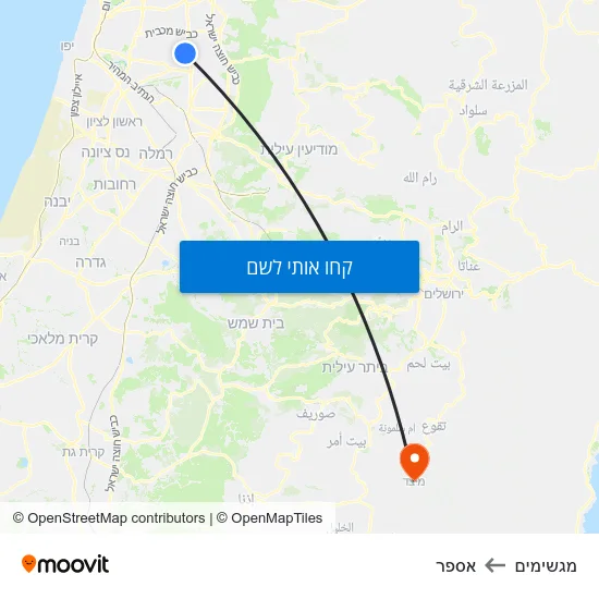 מפת מגשימים לאספר