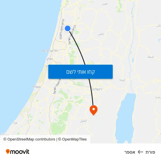 מפת פורת לאספר