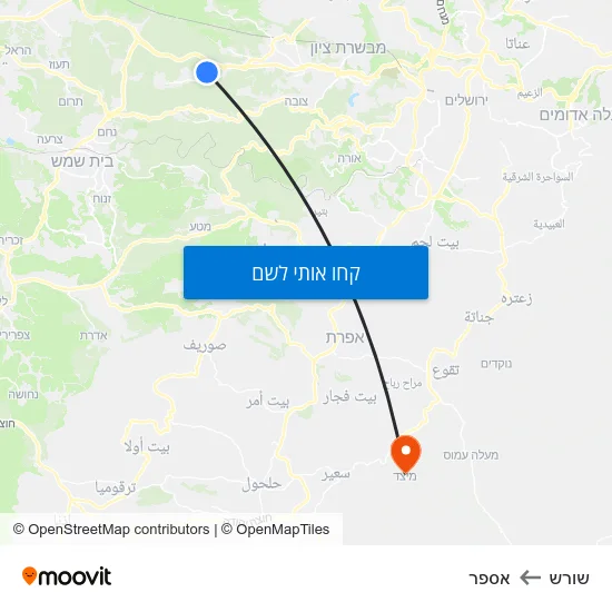 מפת שורש לאספר