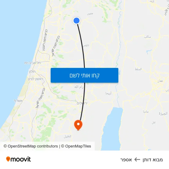 מפת מבוא דותן לאספר