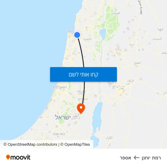 מפת רמת יוחנן לאספר