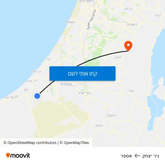 מפת ניר יצחק לאספר